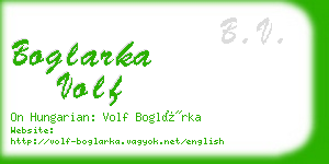 boglarka volf business card